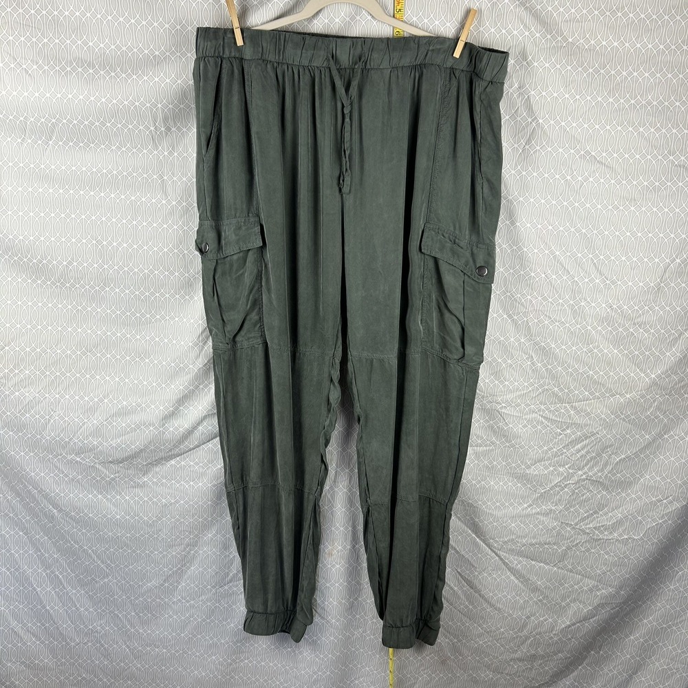 Joh Pants Womens XL Gray Cargo Joggers‎ Mid Rise Hiking Casual